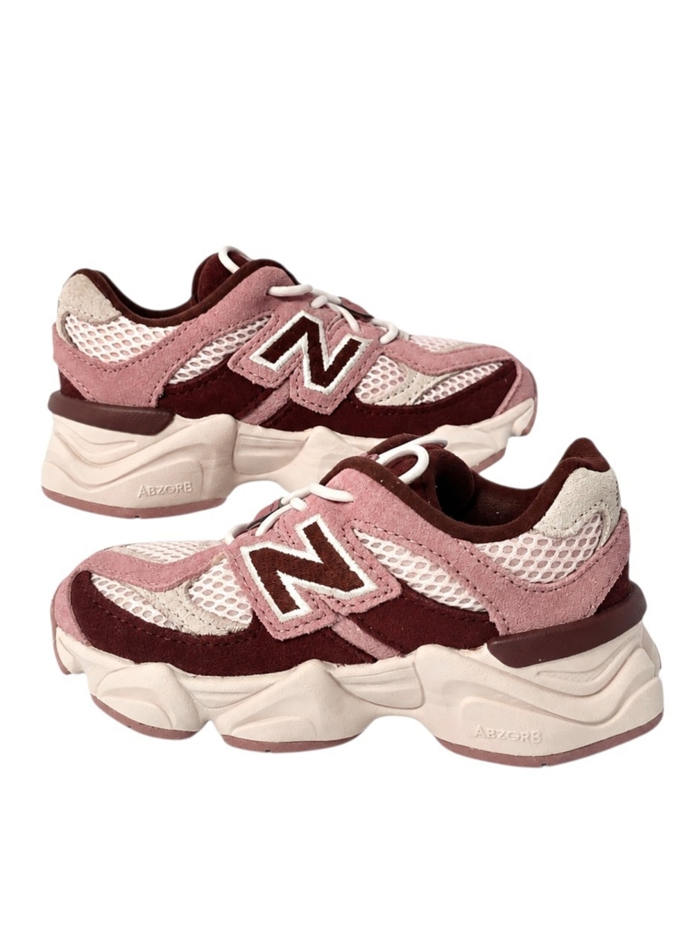 New Balance 9060 Pink Red Toddler Kids Size 8 Sneakers NIB IV9060EP
